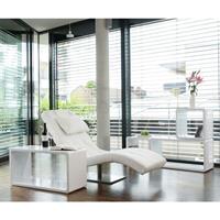 SalesFever Relaxfauteuil met nekkussen, stretcher met moderne metalen voet