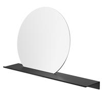 Geesa Leev planchet 60cm met spiegel zwart