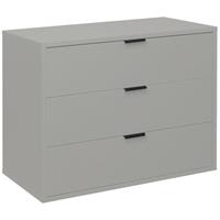 MÄUSBACHER Schubladenkommode Kommode Sideboard ca. 81 x 67 x 45 cm Möbelgleiter Kreidegrau matt Lack'-'SW16615