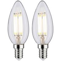 Paulmann 28916 LED-lamp Energielabel F (A - G) E14 Kaars 4.8 W Neutraalwit (Ø x h) 35 mm x 98 mm 2 stuk(s)