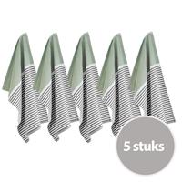 Byrklund Theedoek Dry Dishes Jade - 5 stuks