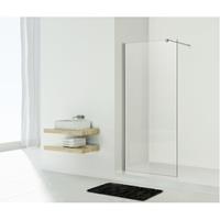 Sanimar Wet Room inloopdouche 100x200cm met 10mm veiligheidsglas chroom 73.1206