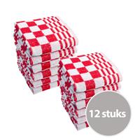 Byrklund Keukendoek Clean & Fresh Rood - 12 stuks