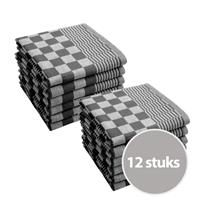 Byrklund Theedoek Clean & Tidy Zwart - 12 stuks