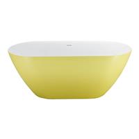 Best Design Friday vrijstaand bad 178x78x60cm acryl geel/wit glans 4013610
