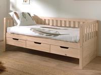 Mobistoxx Kajuitbed FREDDY DELUXE 90x200 cm natuurlijke eik zonder bedlade