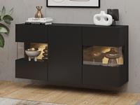 Mobistoxx Dressoir AVATAR 3 deuren zwart zonder led