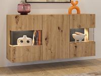 Mobistoxx Dressoir AVATAR 3 deuren artisan eik zonder led