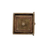 Dijk Natural Collections Houten Plantenbak-set Van 3-naturel-20x18x18cm