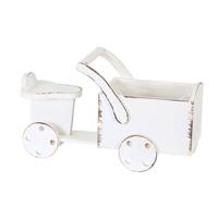 Dijk Natural Collections Plantenbak Bakfiets Hout-wit-46x20x31cm