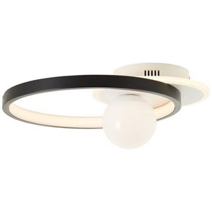 Brilliant Leuchten Deckenleuchte »Atlanta«, LED Deckenlampe 30x35cm schwarz/weiß