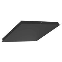 I-Lumen Plafondplaat Vierkant B 45 Cm Zonder Gaten Zwart