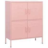 vidaXL Lagerschrank Rosa 80x35x101,5 cm Stahl 