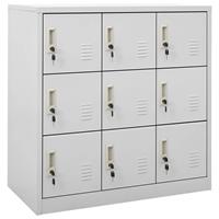 Lockerkast 90x45x92,5 cm staal lichtgrijs