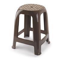 Keuken Of Kasten Opstapje/krukje/zitje In Het Taupe Bruin 46,5 Cm - Huishoudkrukjes