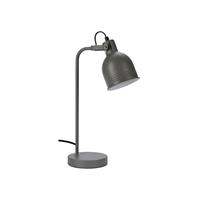 Tafellamp/bureaulampje Grijs Metaal 38 Cm - Tafellampen