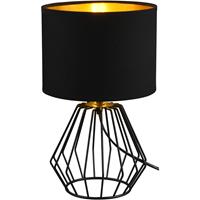 BES LED Led Tafellamp - Tafelverlichting - Trion Charly - E14 Fitting - Rond at Zwart - Aluminium
