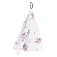 Theedoek Ø 80 Cm Paars, Wit Katoen Rond Lavendel Keukenhanddoek Keukendoek Vaatdoek Paars Keukenhanddoek
