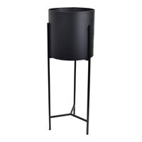 Loft42 Joy Plantenbak Rond etaal at Zwart Ø31x89cm