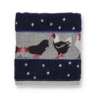 Bunzlau Castle Keukendoek Chickens Donkerblauw