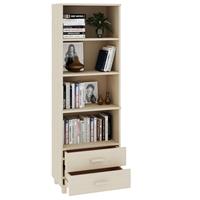 Hoge kast 60x35x180 cm massief grenenhout honingbruin