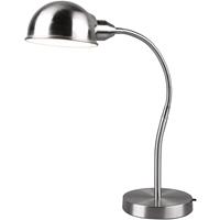 BES LED Led Bureaulamp - Tafelverlichting - Trion Pirle - E27 Fitting - Rond at Nikkel - Aluminium