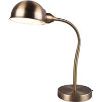 BES LED Led Bureaulamp - Tafelverlichting - Trion Pirle - E27 Fitting - Rond at Goud - Aluminium