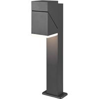 BES LED Led Tuinverlichting taande Buitenlamp - Trion Avirma - 7w - Warm Wit 3000k - Rechthoek at Zwart - Aluminium - 50cm