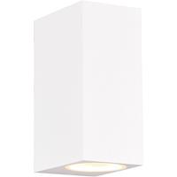 BES LED Led Tuinverlichting - Buitenlamp - Trion Royina Up And Down - Gu10 Fitting patwaterdicht Ip44 - Rechthoek at Wit -