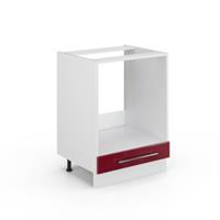 Vicco Herdumbauschrank 60 cm Bordeaux Hochglanz Küchenschrank Hängeschrank Küchenzeile Fame-Line bordeaux