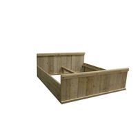 Wood4you Tweepersoonsbed Jorg 186bx212lx90h teigerhout