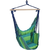 Garden Pleasure Hangstoel met 2 kussens (Blauw/groen)