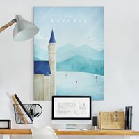 Bilderwelten Leinwandbild Reiseposter - Bavaria