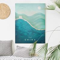 Bilderwelten Leinwandbild Reiseposter - China