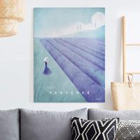 Bilderwelten Leinwandbild Reiseposter - Provence