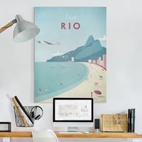 Bilderwelten Leinwandbild Reiseposter - Rio de Janeiro