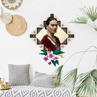 Wandtattoo Blumen Frida Kahlo - Blumen und Geometrie