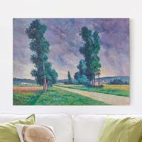 Klebefieber Leinwandbild Kunstdruck Maximilien Luce - Bessy-sur-Cure die Straße