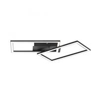 Leuchten Direkt LED Deckenleuchte Iven in Schwarz 2x 18W 4200lm