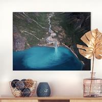 Bilderwelten Leinwandbild Natur & Landschaft - Querformat Fluss in Grönland