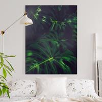 Bilderwelten Leinwandbild Blumen - Hochformat Monsteradschungel