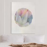 Bilderwelten Leinwandbild Blumen - Hochformat Wasserfarben - Agavenblätter