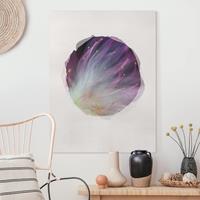 Bilderwelten Leinwandbild Blumen - Hochformat Wasserfarben - Blütenstaub