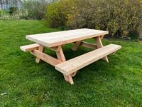 Het Steigerhouthuis Steigerhouten Picknicktafel Robuust Douglas - 250 x 165 x 78 cm