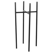 Plantenstandaard/voet Ascot zwart 24 x 55 cm - Plantenkrukjes - Woonaccessoires urban jungle