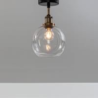 PR Home Omega plafondlamp, helder/messing/zwart