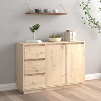 VidaXL Dressoir 111x34x75 Cm Massief Grenenhout