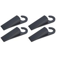 Trendoz Set van 8x deurstoppers/deurwiggen kunststof 12,5 cm -