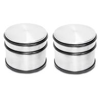 2x Ronde deurstoppers 9 x 7.5 cm -