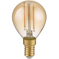 BES LED LED Lamp - Filament - Trion Tropin - E14 Fitting - 2W - Warm Wit-2700K - Amber - Glas